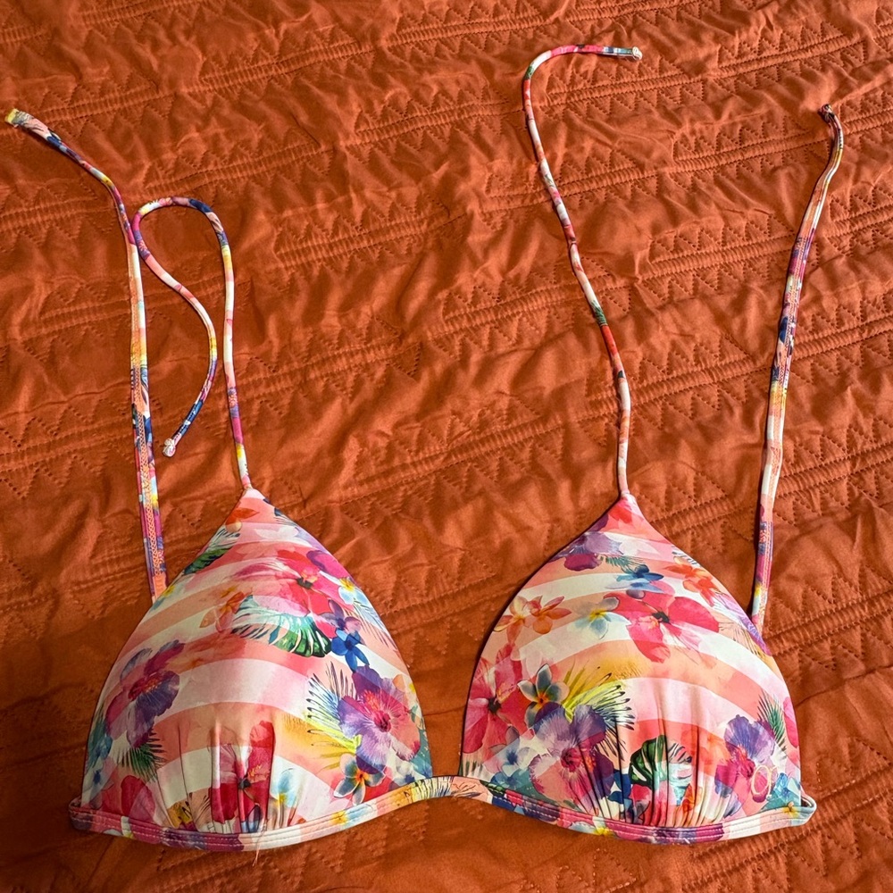 Floral Multicolor Bikini Top